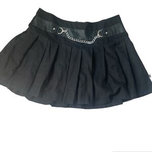 Black Royal Bones Daang Goodman Pleated Skirt